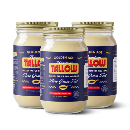Grass Fed Beef Tallow - 14oz (Case of 6)